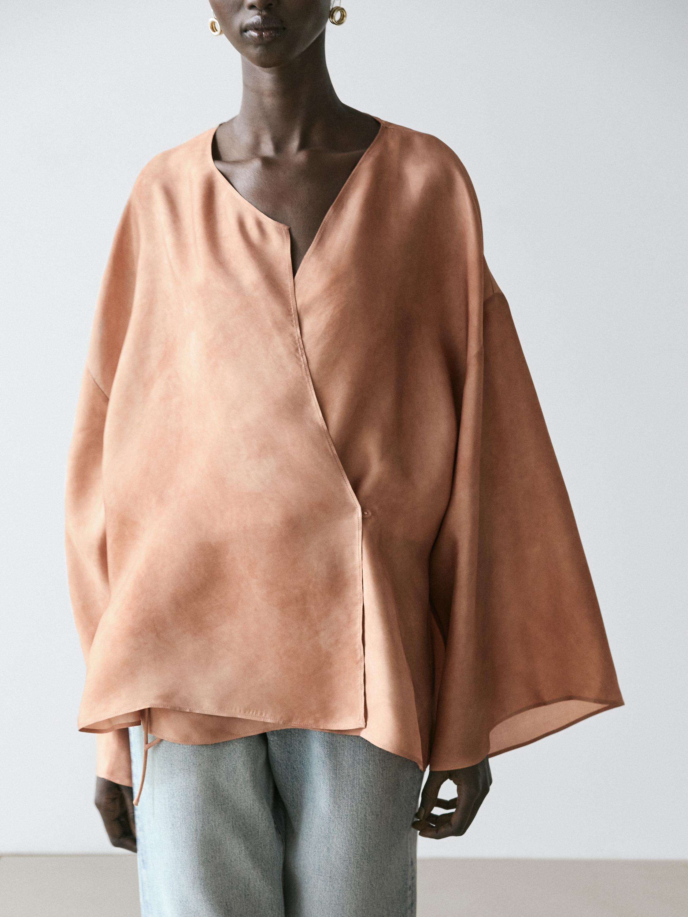Blouse fluide croisée